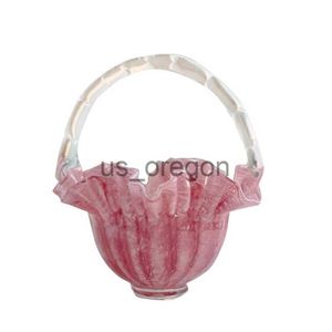 Vasos rosa portátil portátil vaso de flor decoração para sala de estar cesta de planos de flor artes de mesa decorativa vaso x0821