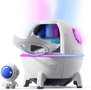 Essential Oils Diffusers Portable Mini Humidifier Astronaut Space Small Cool Mist Humidifiers 220ML USB Desktop Humidifier with Auto Shut Off Night Light 230821