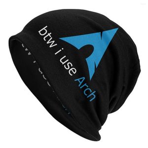 Beralar Linux Program Caps Vintage Street Kafatasları Beanies Hat Yetişkin Erkekler Örgü Erkek Kadın Kadın Kış Sıcak Elastik Bonnet