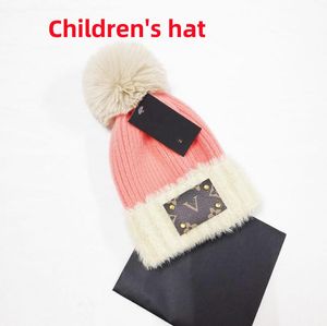 Baby Hats Kids Boys crochet hats European Kids Girls Hats Cute Fall/Winter Warm knit pompoms Baby hats Beanie Hats Solid North American hairballs 2-12 years old