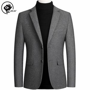 Xiaoyudian Solid Blazer British Elegante giacca per blazer maschio Blazer Business Cash for Men Regular Woolen Coat Brand 201128312O