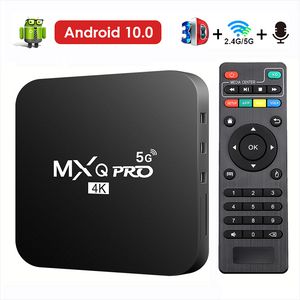 TV Box pintar Android 10.0, MXQ-PRO 4K HD Android 2.4 TV Box/5G Dual-WIFI Video 3D Media Player Home Theater TV Set-top Box