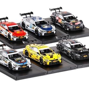 Diecast Model 1 43 Scale RMZ City Toy Apar M4 DTM Супер фабричная команда Racing Sport Car Образовательная коллекция подарка 230821