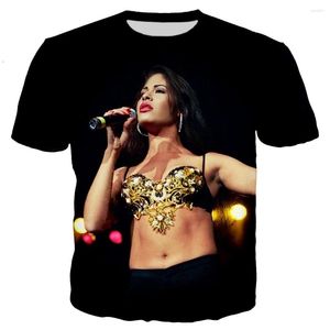 Herren-T-Shirts Selena Quintanilla 3D gedruckt T-Shirt Männer Frauen 2023 Mode lässig Hip Ho T-Shirts Harajuku Streetwear Übergroße Tops