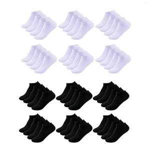 Sport Socks Women's 12 Par Solid Color Leisure Lukt Svett absorberande andningsbara bra hew kvinnor ull för män