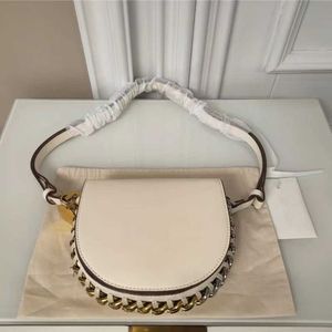 Stella McCartney Bag na ramię frayme mała torba średnia torebki klapy crossbody duży mieszany łańcuch galwaniczny