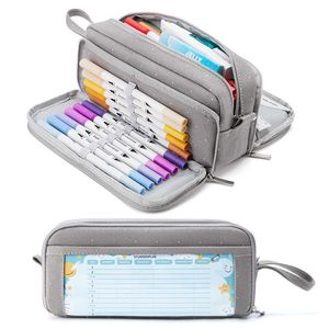 Giocattoli di apprendimento Astuccio multifunzionale Grande Kawaii Estojo Cancelleria coreana Cartucheras Escolares Canvas Kalemlik School Pen Case