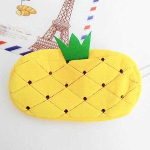 Learning Toys Cute Fruit Watermelon Cactus Plush Pencil Box Girl Gift Stationery Bag School Office Supplies