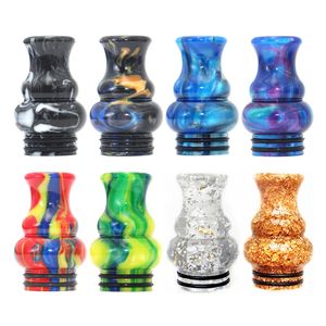 Bytesdelar Tillbehör Unikt harts 810 DRIP TIP FIT FÖR ELLO DURO ATOMIZER TF TFV9 TFV12 Prince Maat Tank etc.