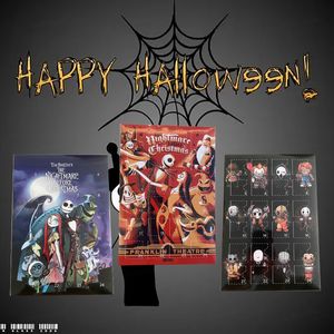 Blind Box 2023 24pcs WeihnachtSfurcht Nacht Halloween Adventskalender Überraschung Box Scary Doll Kinder Spielzeug Weihnachten Halloween Geschenk 230821