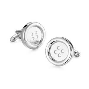Erkekler için Klasik Tasarım Kollinler Lüks Gümüş Kelepçeler Retro Metal Kelepleme Bağlantıları Erkek Fransız Kare Düğme Gömlekleri Kufflink Business Mücevher Hediyeleri