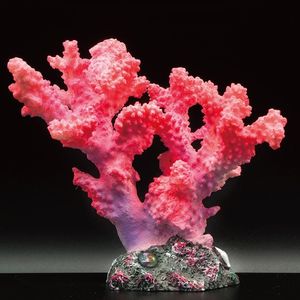 Decorations Aquarium Coral Ornaments Polyresin Decor DIY Fish Tank Decoration Red Artificial Resin House for Sleep 230821