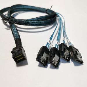 Interne 12 GB/s HD 36P Mini SFS SFF SFF-8643 bis 4 x SATA 7P Kabel Festplattendatenserver-Übertragungsleitungskabel 50 cm/100 cm