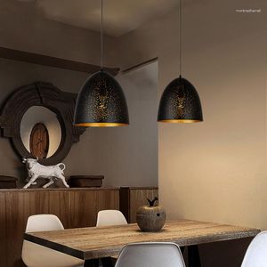Hängslampor loft personlig bar retro industriell lampa kreativ enkel järnkonst matsal café restaurang ljuskrona belysning