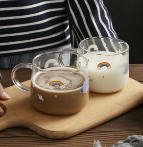 Os mais recentes 13,5 onças encontram caneca de café de vidro de cor frio, muitas opções de estilo, suportam a personalização de qualquer logotipo