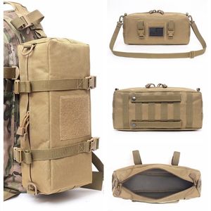 Backpacking Packs Military Tactical Backpack Travel Camping Bag Army Accessory Nylon Outdoor Sports Fishing Sling Hiking Hunting Men Molle Pouch 230821
