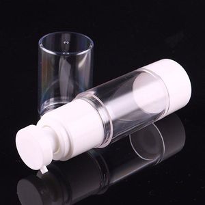 15 ml 30 ml mini Airless Bottle Vacuum Pump Lotion Cream Cosmetic Container 50 ml Travel Liquid Makeup Bottles Packaging 100st/Lot QKEJH