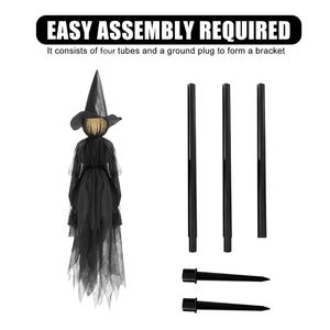 Other Event Party Supplies Halloween Decorations Outdoor Large Light Up Holding Hands Screaming Witches P15F 230821
