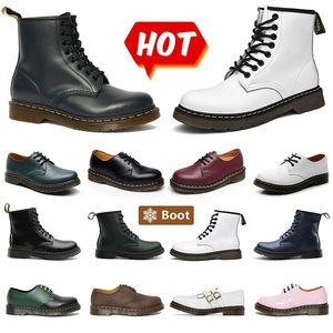 Designerskie buty platforma Doc Martins Mężczyzn Buty Zimowe trzymanie ciepłych botków śnieżnych górna skórzana kostka buty doc Martens Sports Sneakers Booties EU36-45