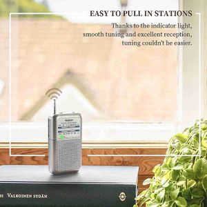 Speakers Radio AM Music Player Walkman Handheld Portable Radios receptor com antena para bateria R230608 L230822