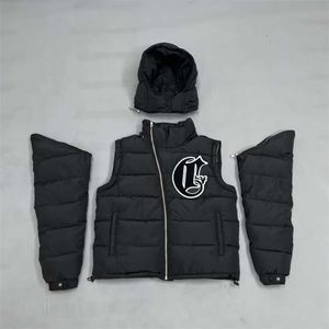 corvidae冬のジャケットパーカーデタッチ可能なコート摩耗トップの品質オリジナル刺繍暖かさジャケットジャケットストップ