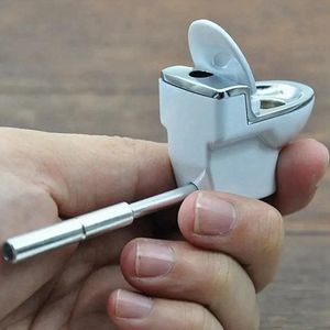 Mini Renkli Metal Alaşım Cep Boruları Taşınabilir Closeestool Stil Çıkarılabilir Filtre Kuru Tütün Kaşık Kaşık Kaşık Sigara Tutucu Yenilikçi El Tipleri El Tüpü Gizle