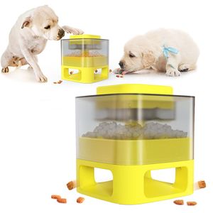 Quadratische runde mehrfarbige Nahrung Slow Food Dog Bowl Feeder Hundespielzeug Haustier Vorräte