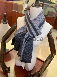 Scarves High Quality Silk Scarf 4 Seasonal Scarves Men's and Women's Longnecked Clover Scarfs 3 Colors Available with Box J230822
