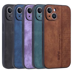 Hüllen für iPhone 15 14 Pro Max plus 13 12 11 x Xs XR 8 7 iPhone15 Telefon15 Business PU Leder Soft TPU Schockproof klassisches Würfel Luxus Fine Loch Männer Telefon Deckhaut zurück