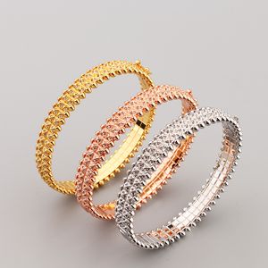 wide 18K gold gear silver bangle bracelets for women set ring men luxury tennis Fashion unisex jewelry designer Women jewlery party gifts Accessories Wedding cool