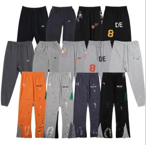 Mens Graffiti Calças Designer Galerias Calças Depts Sweatpants Carta Imprimir Mulheres Casal Solto Versátil Casual Reta Calças Vintage