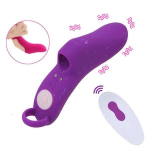 Clitoris Stimulator g Spot Massage Wireless Remote Control Finger Vibrator Female Masturbator 9 Frequency for Women