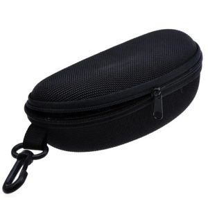 Black Sunglass Protection Box Eyewear Cases Oxford Cloth Black Color Zipped Glasses Case Optional Cloth