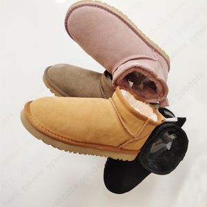 منصة ميني فائقة التمهيد الحذاء ugge bootsr tazz شتاء تسمان نعال شتائم uggslies slippers جلود حقيقية أحذية الثلج الفراء السميكة السميكة الجلد الحقيقي الدافئ الدافئ