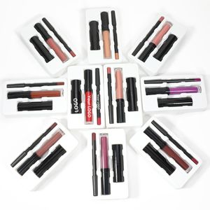 Läppstift anpassad 10 färger flytande läppstift läppstift läpplipare set långvarig lätt att bära vattentät läpp skönhet makeup bulk privat etikett 230823