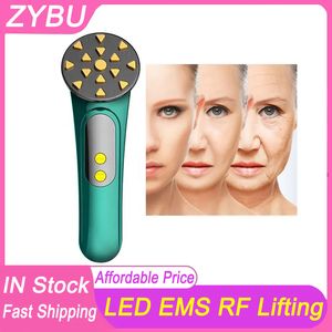 Hemanvändning 3 i 1 Portable RF Mini Radio Frequency Eye Care Device Skin åtdragning Ansikt Lyftande hudföryngring LED -ljusterapi Anti Aging Wrinkle Machine