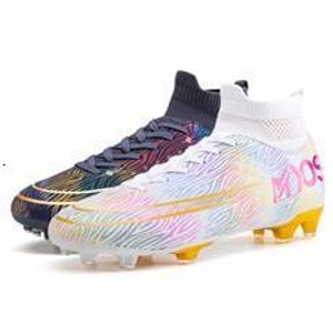 Säkerhetsskor Fotbollsskor23 Twotone Football Shoes Long Nails Broken Outdoor Grass Professional Men's and Women's 230822