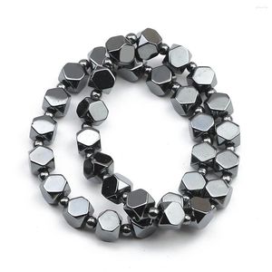 Link braccialetti pietra sfaccettata miscelata piccola perle rotonda a mano bracciale ematite neutro ematite estate gioielli di moda per feste