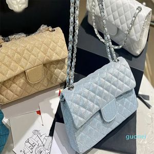 Fashion Bags Handbags Flash Luxury Shoulder Classic Flap Quilted Bag Women Square Chain Matelasse Cross Body Bags 25CM