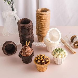 Geschenkverpackung 60pcs Backbecher Kuchen Tassen Muffin Liner Cupcake Wrapper Papier Dekoration Werkzeuge DIY Form Küche Vorräte