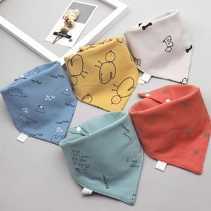 Hair Accessories 5Pcs/Set Born Baby Bibs Double Cotton Bandana Boys Girls Babador Feeding Smock Infant Burp Cloth Saliva Towel