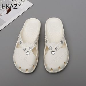 Slippers Slipper Fashionshable Outdoor Platform Baotou Women Jelly Indoor House Beach Roma Hore Shoes летом 230822