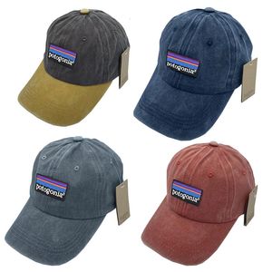 Ball Caps Washed cotton cap outdoor baseball cap for male female lovers Contrast color denim soft Travel Mountain Climbing Rugby sports 230823