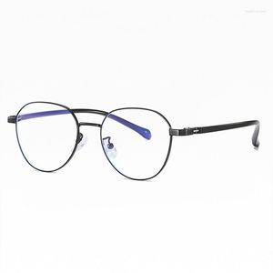 Солнцезащитные очки рамки против синего света для очков для женского и мужского прозрачного отражения оптические рамки металлические художественные очки моды