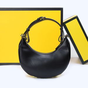 Luxus -Designer -Umhängetasche, Halbmondbeutel, Unterarmtasche, klassische Lederhandtasche, luxuriöse echte Ledertasche, Crossbody -Tasche, tragbare Modehandtasche von Frauen