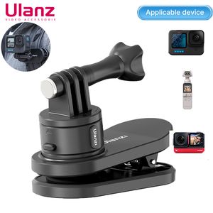 Other Camera Products Ulanzi Magnetic Backpack Clip Clamp 360 Rotation For GoPro Hero 11 10 9 8 7 6 5 Insta360 X3 DJI mini 3 Action Accessory 230823