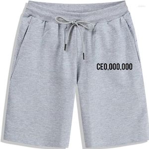 Herren -Shorts Sommer lustiger CE0 000 Print Männer Unternehmer Hustle CEO Millionäre Kurzarm Baumwolle