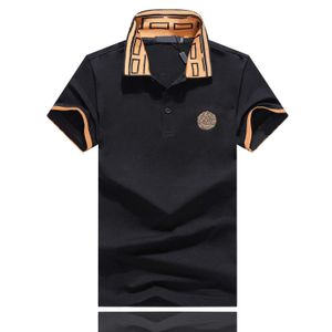 2023 Polos de outono e inverno masculino 100% algodão pólo pólo