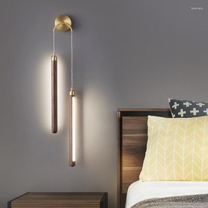 Lampada da parete Long Sconces Lettura Crystal Sconce Lighting Saping Sets Set di vetro LED Montaggio Luce