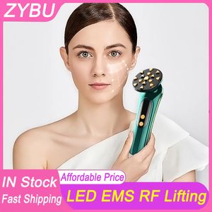 Alta qualidade LED BELEZA ANTI-ERCLINHOS PARA REJUMENTAÇÃO DA PETRA LED POTERAPIA LED MASSAGER FACIAL RF Ultrassônico EMS Face elevador de face Skin Recupere massagem vibratória